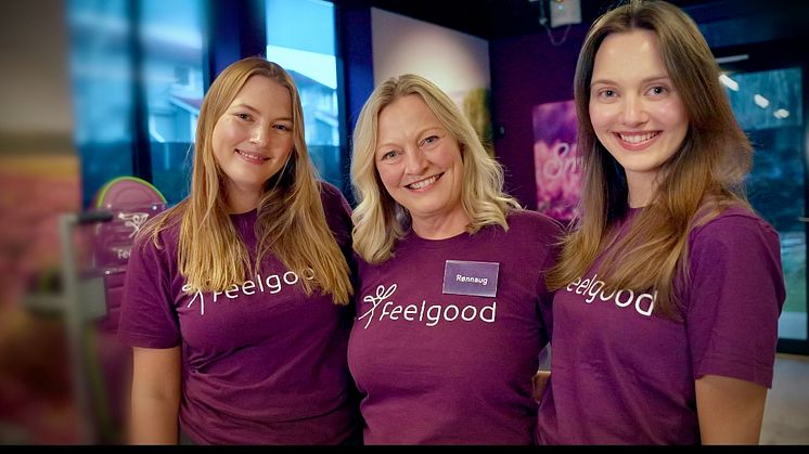 Fra venstre: Ingrid, Rønnaug og Solfrid driver Feelgood på Nesodden som nå består av to avdelinger. De driver også Feelgood på Eiksmarka i Bærum sammen.