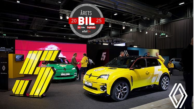 Renault 5 E-Tech electric kåret til Årets Bil i Norge 2025!
