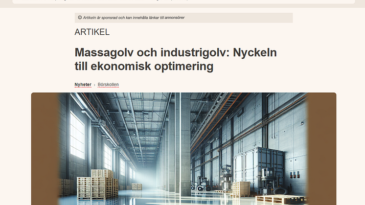 Massagolv och industrigolv – hållbara golvlösningar för tuffa miljöer