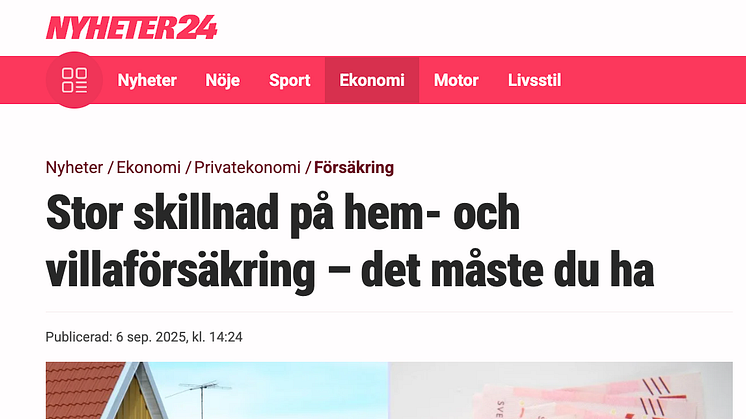 Förutom hemförsäkringen behöver du skydd för ditt hus: Villahemförsäkring