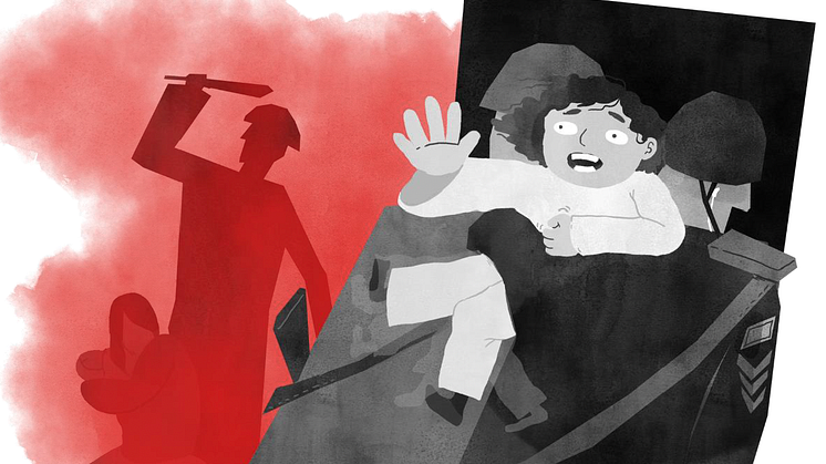 Illustration: Klara Nordin Stensö / Röda Korsets kompetenscenter för tortyr- och krigsskaderehabilitering