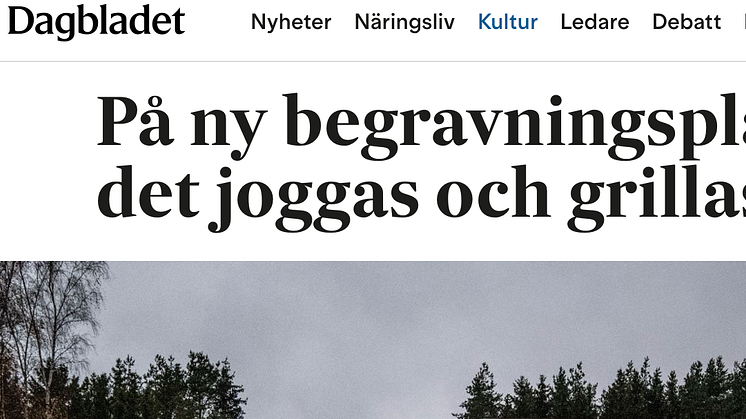 "På ny begravningsplats ska det joggas och grillas" skriver SvD. Men kyrkogårdsdirektören tycker inte det är lämpligt, trots politikernas beslut.  Det enda nya med Järva är att den tar mer mark från friluftslivet än nödvändigt.