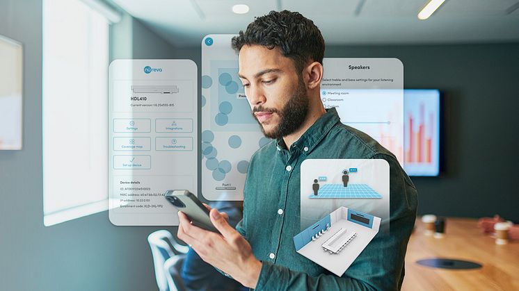 Nureva lanserar Nureva-appen för ljudsystem i HDL pro-serien