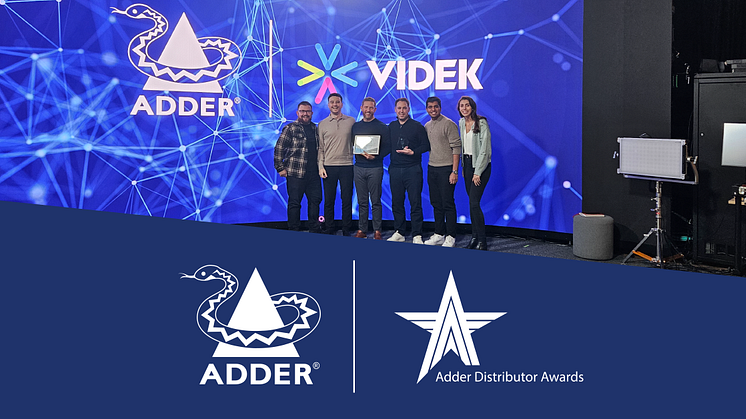 Videk Recognized by Customer Excellence Award | Adder Distributor Awards