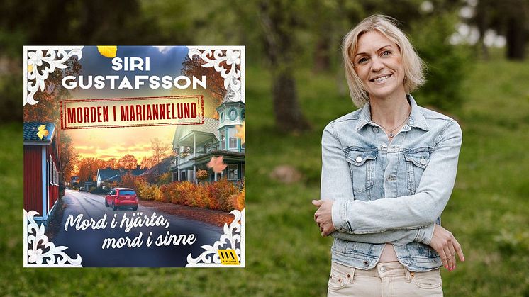 Bild på Siri Gustafsson, författare till mysdeckarserien "Morden i Mariannelund" som utkommer 15 september.