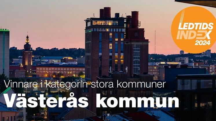 Pris till Västerås i arbetet med stadsbyggnad