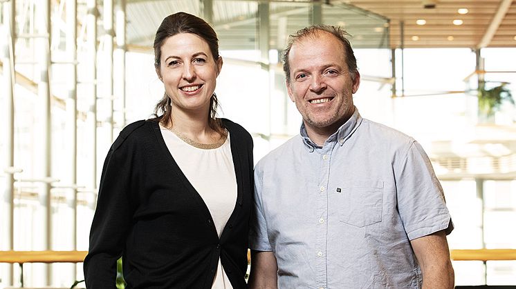 Elena Pethukhovskaya och Hugo Wikström är grundarna av startupbolaget BIG Akwa.