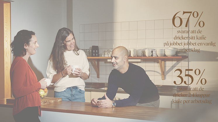 Tolv miljoner koppar kaffe per dag - de dricker mest på jobbet