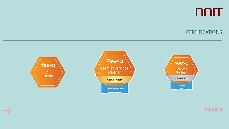NNIT Veeva certifications