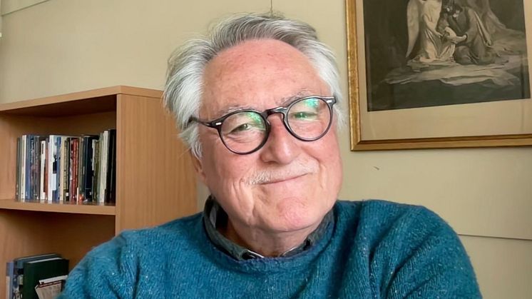 Professor Allan Kellehear in his office