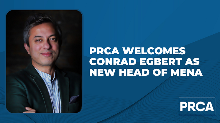 PRCA welcomes Conrad Egbert as Head of PRCA MENA