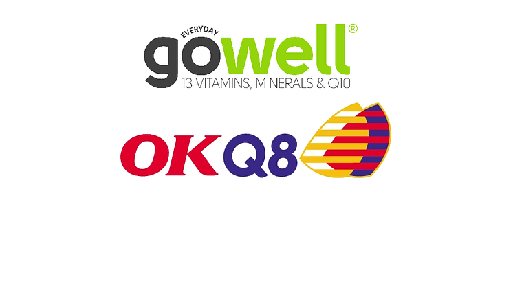 Gowell listas med sina innovativa hälsodrycker på alla OKQ8-stationer