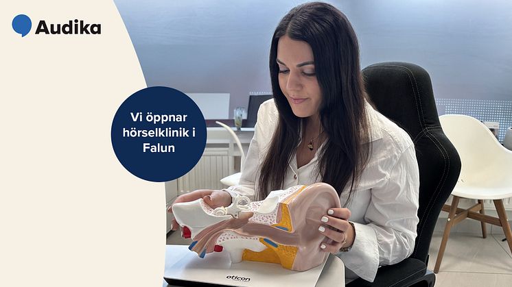 Bild på Nora som är Audikas legitimerade audionom i Falun