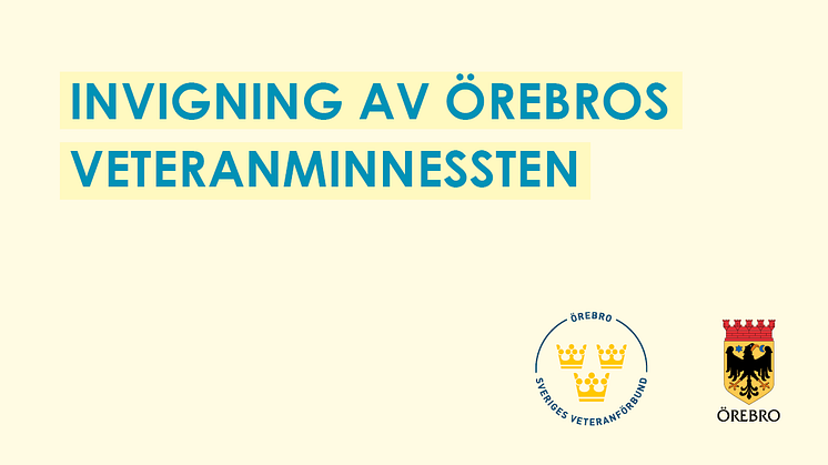 Pressinbjudan: Örebro får minnessten för veteraner, invigning 24 oktober