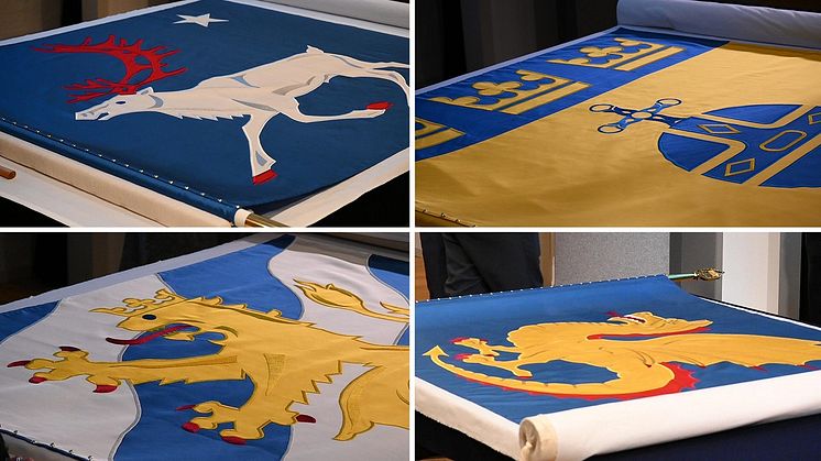 Sveriges fyra militärregioner tilldelas förbandsfanor