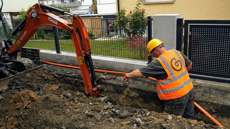 In Aarbergen starten die Tiefbauarbeiten. ©Deutsche GigaNetz GmbH 