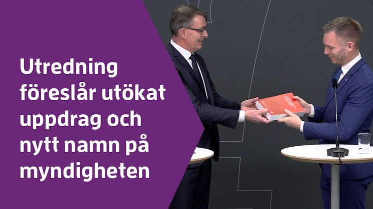 Förslag på utökat uppdrag och nytt namn på Upphandlingsmyndigheten