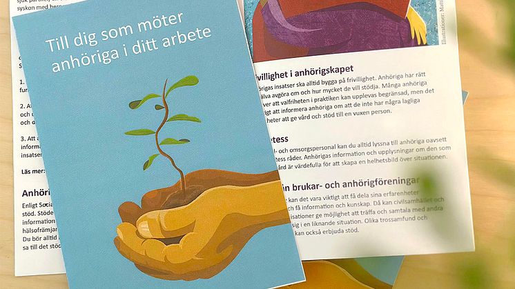 Ny folder: Till dig som möter anhöriga i ditt arbete