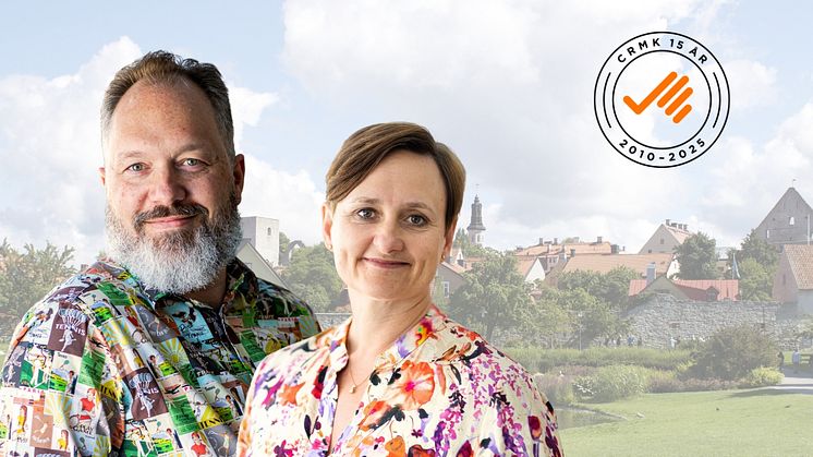 Gustaf Westerlund, CIO på CRMK och Kathrine Hogseth, CEO på CRMK