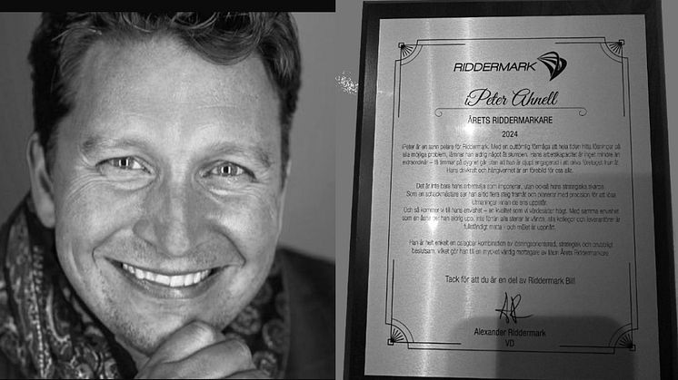 iPeter Ahnell blir årets Riddermarkare (Riddermark Bil Awards)