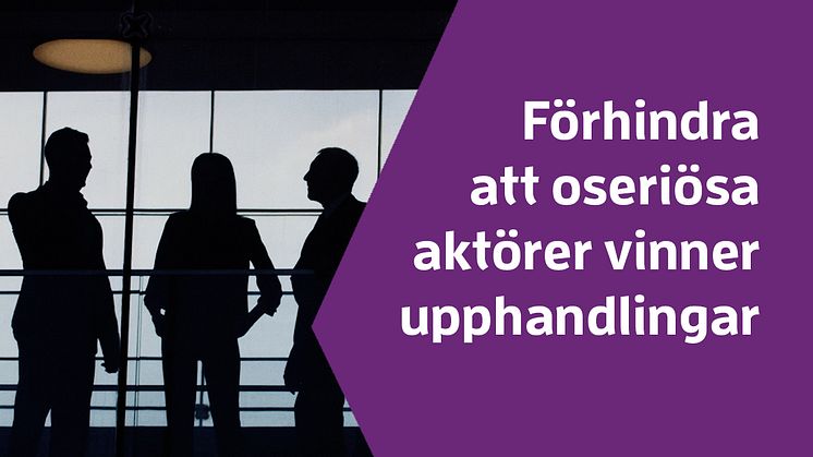 Nytt stöd för att motverka kriminalitet i upphandling