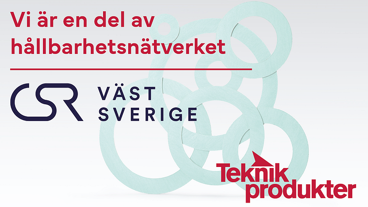 Vi är en del av hållbarhetsnätverket CSR Västsverige