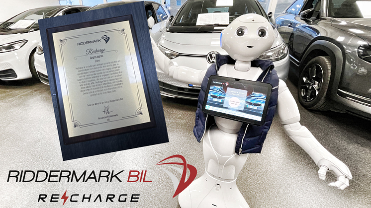 Riddermark Bils robot på ReCharge-butiken