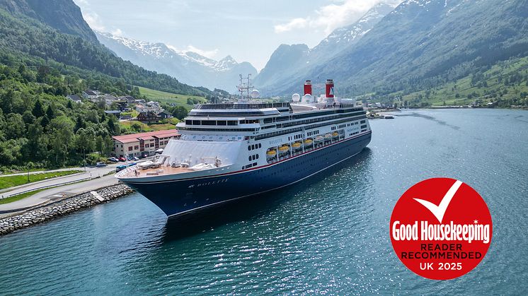 Fred. Olsen Cruise Lines’ itineraries receive seal of approval from Good Housekeeping with coveted Reader Recommended accreditation