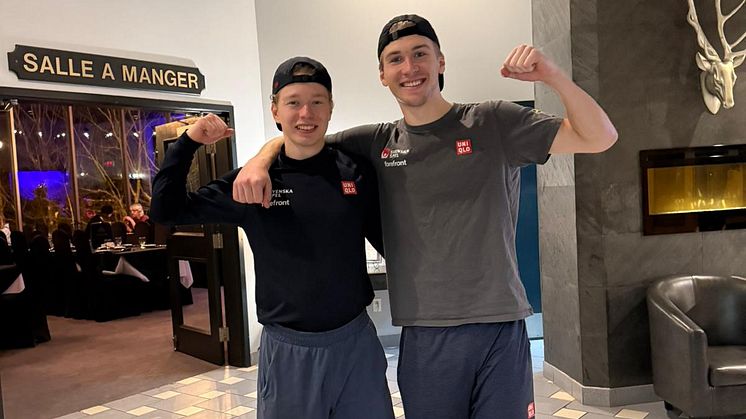 Emil Holmgren och Filip Gravenfors åker bra på världscupen i Val St. Come och kommer på en fjärde- och femteplats i superfinalen.