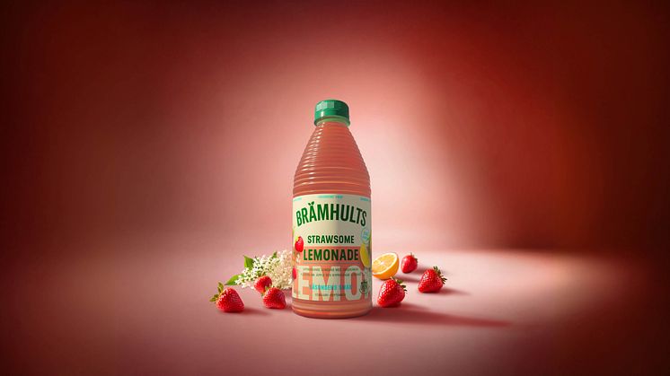 Brämhults presenterar Strawsome Lemonade – årets säsongslemonad med smak av svensk sommar  