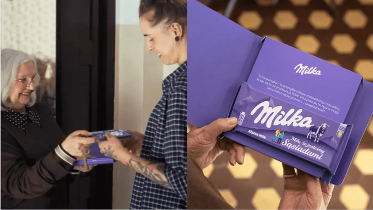Milka wysyła 100 tys. paczek z czekoladą pod zły adres. Kampania „Zasąsiadujmy się”