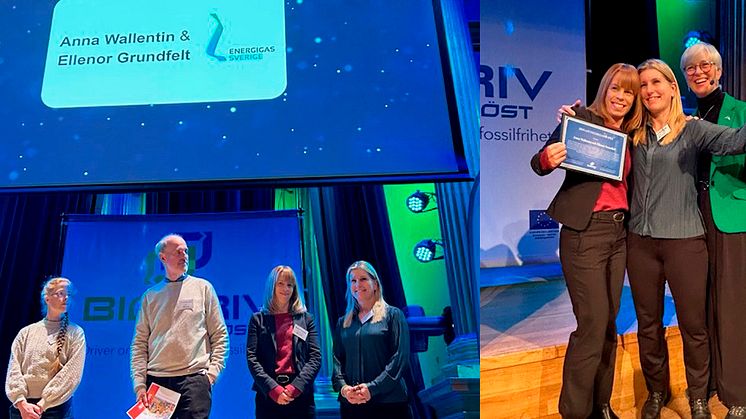 Energigas Sverige vinner Biogasutmärkelsen