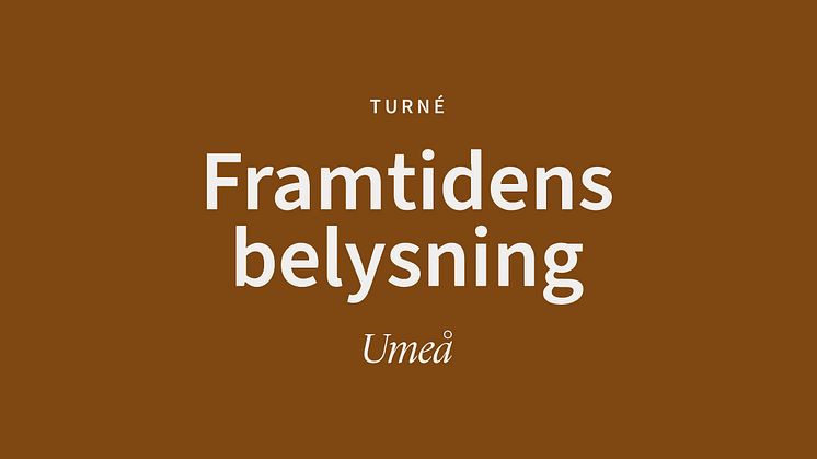Framtidens Belysning med Fagerhult i Umeå