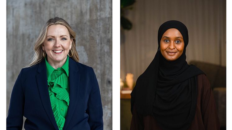 Jenny Rundbladh, vd SPP och Deqa Abukar, grundare av Bling och Womenisa