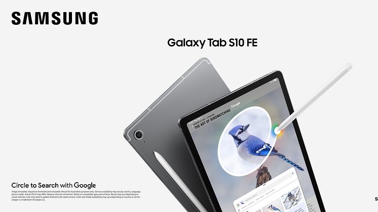  Galaxy Tab S10 FE-serien bringer intelligente oplevelser i højsædet med førsteklasses alsidigt design