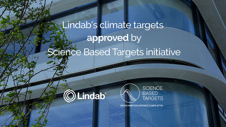 Lindab’s emission reduction targets approved by the Science Based Targets initiative