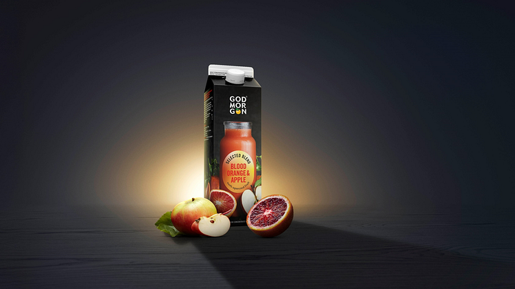 God Morgon® Blood Orange & Apple 1L lanseras på ICA, Coop, Hemköp & City Gross v.7 2025.