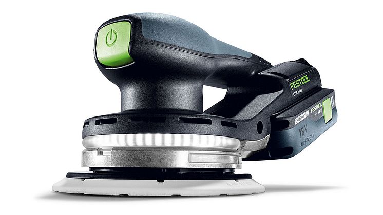 Batteridriven excenterslip med integrerad LED-ljusring
