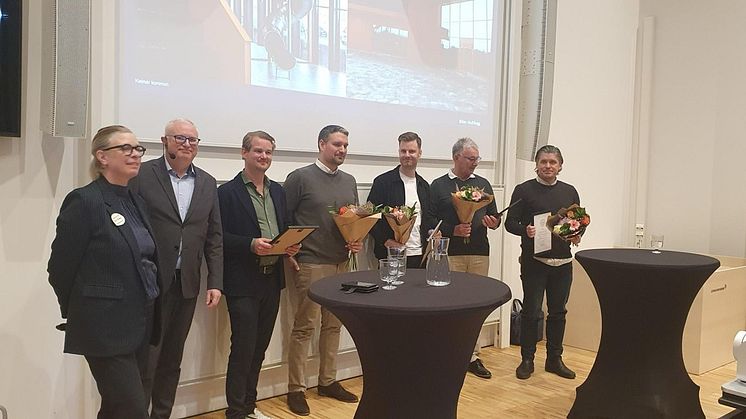 Kalmar kommuns arkitektur- och stadsbyggnadspris delades ut på Byggardagen på Linnéuniversitetet.
