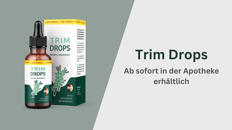Trim Drops sind nun in der Apotheke erhältlich
