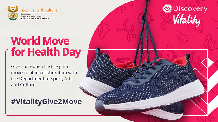 Over World Move for Health weekend, Discovery Vitality stepped up its call for South Africans to collect and donate 100,000 pairs of running and sports shoes to help get the nation moving. 