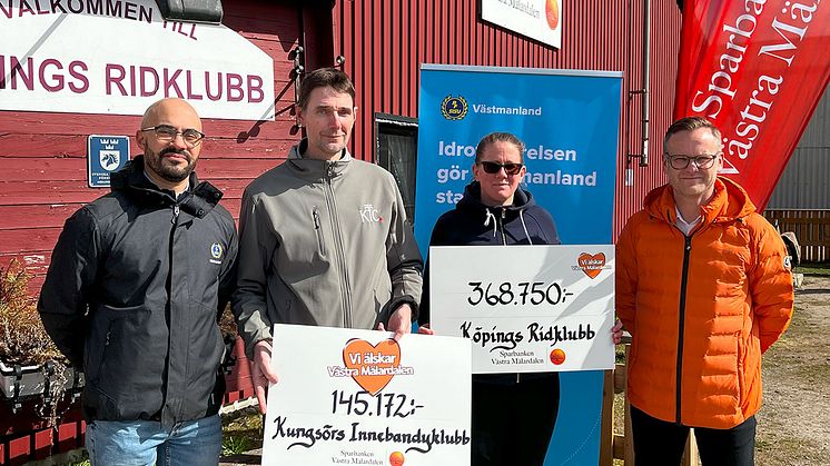 Edwin O´Brien-Rodney RF-SISU Västmanland, Kristian Hedberg Kungsörs Innebandyklubb, Josefine Ivarsson Köpings Ridklubb och Denny Hedenström Sparbanken Västra Mälardalen. 