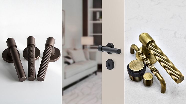 Helix – dörrhandtag och dörrstoppar från Beslag Design