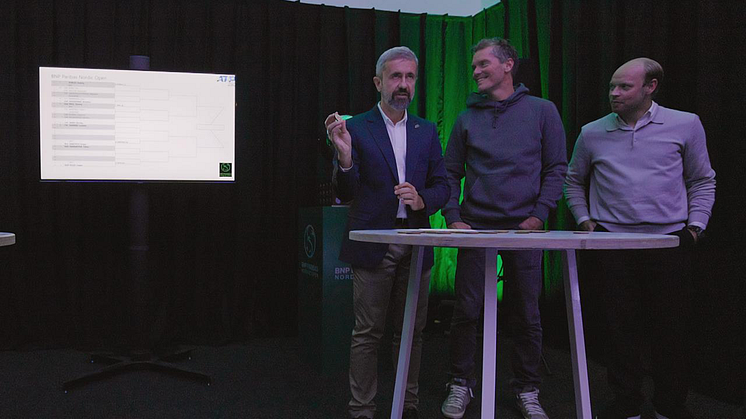 Lottningsceremonin ägde rum i Kungl. Tennishallen under lördagen.