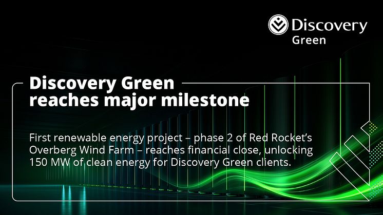 Discovery Green concludes its first renewable energy project agreement with Red Rocket