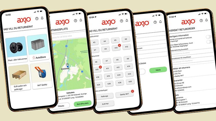 Axjo lanserar uppdaterad app och webbformulär för att förenkla produktåterlämning
