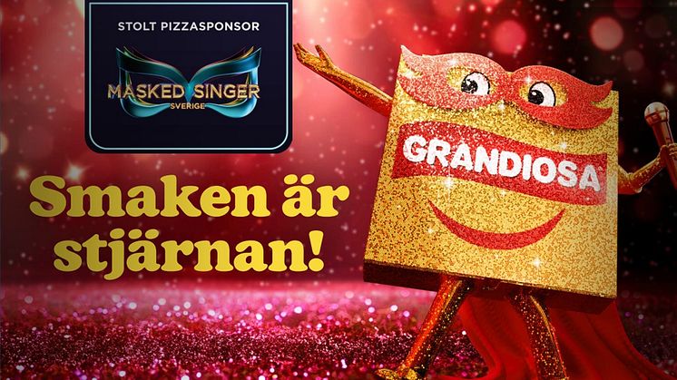 Grandiosa blir ny stolt sponsor av Masked Singer – en perfekt match för hela Sveriges hempizza