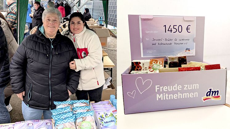 dm-Mitarbeiterin Hannah Arnold organisierte Bescherung für Suchtkranke und Hilfsbedürftige 