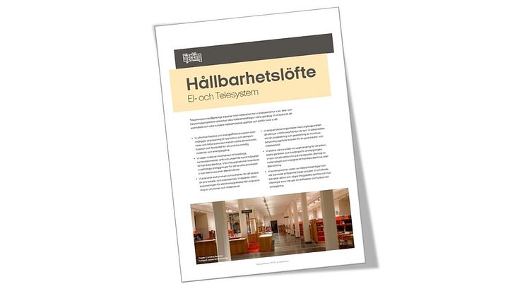 Bjerking lanserar hållbarhetslöfte för el- och telesystem