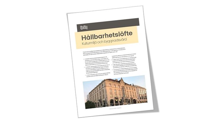 Bjerking lanserar hållbarhetslöfte för kulturmiljö och byggnadsvård